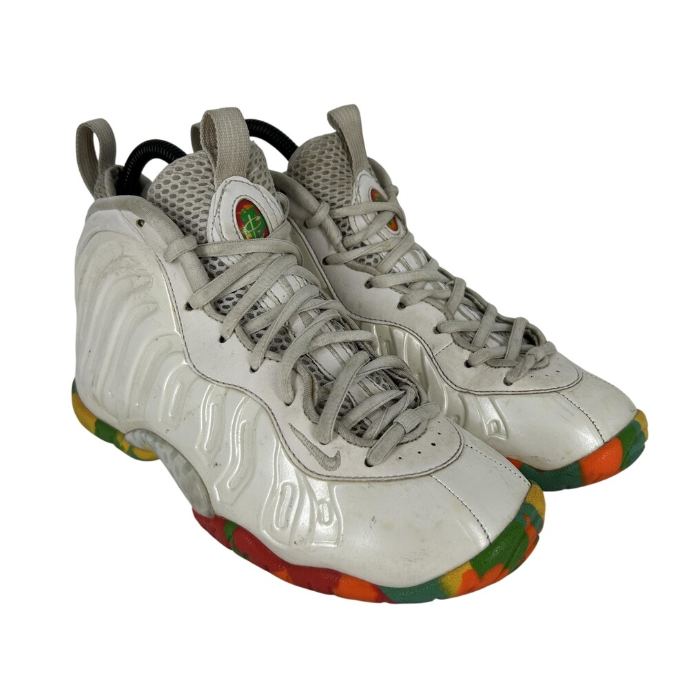 Nike Little Posite One Fruity Pebbles Shoes Youth Size 4Y White 644791-100